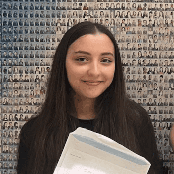 Syrine Ghiat achieved nine grades 7-9 including 9s in Religious Studies, French, English Literature and English Language  
