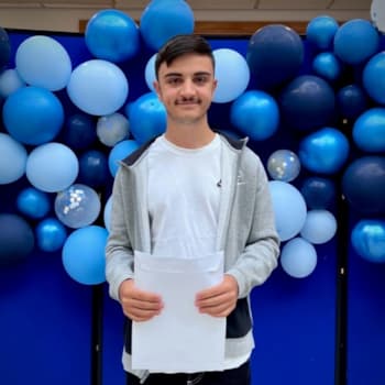 David Pupla achieved A*, A*, A* in Computing, Maths and Physics and he is going to study Computer Science at Manchester University. 